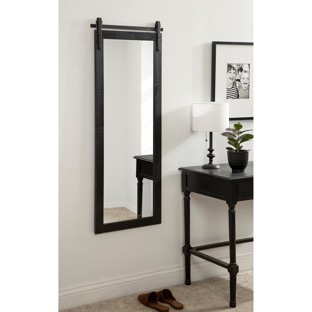 Kate and Laurel Cates Miroir mural rectangulaire rustique