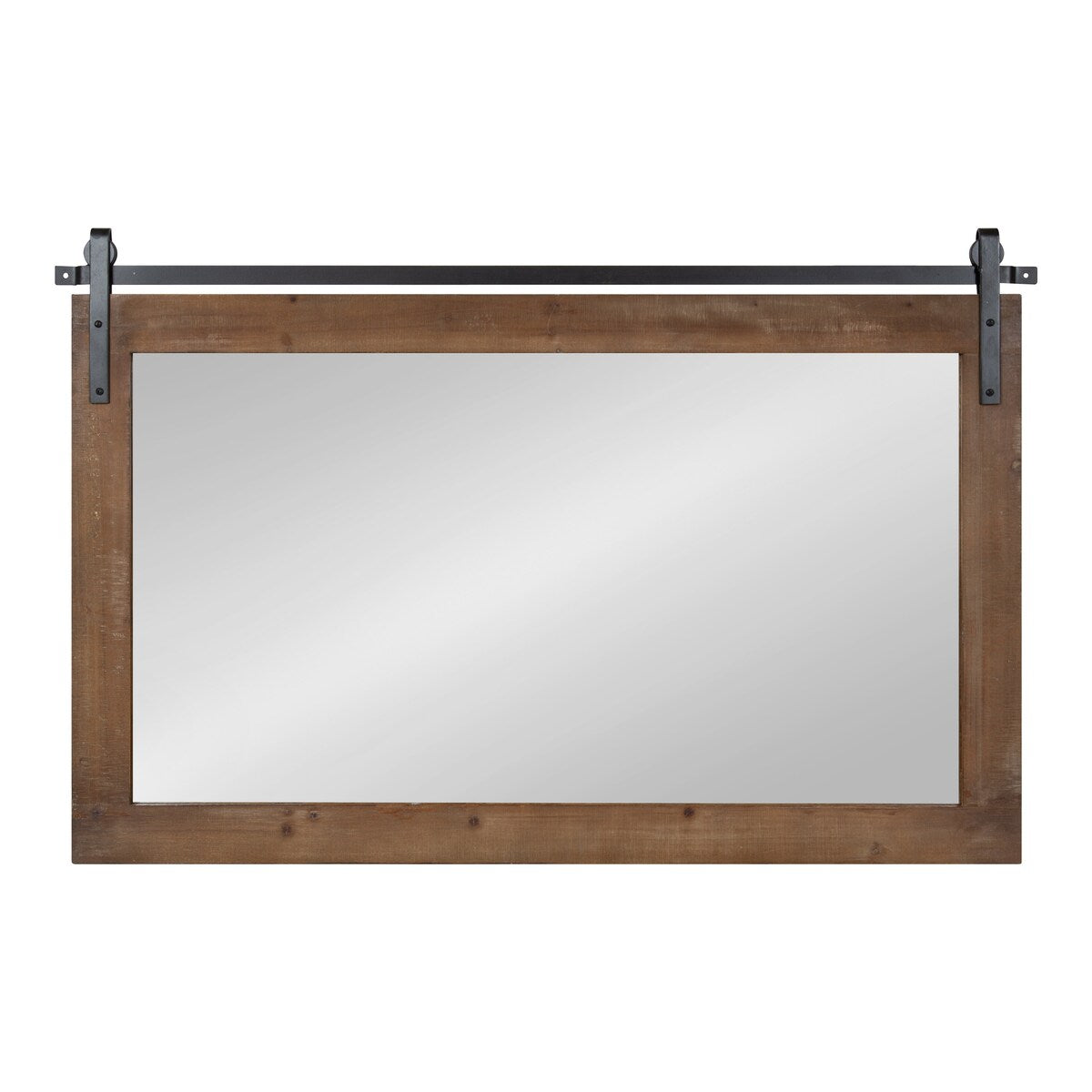 Kate and Laurel Cates Miroir mural rectangulaire rustique