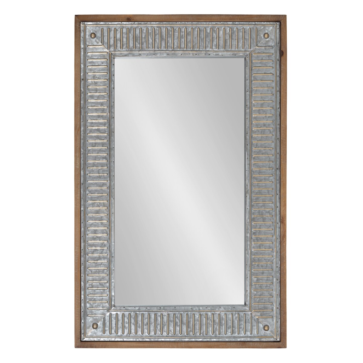 Miroir mural en bois et métal Deely de Kate and Laurel