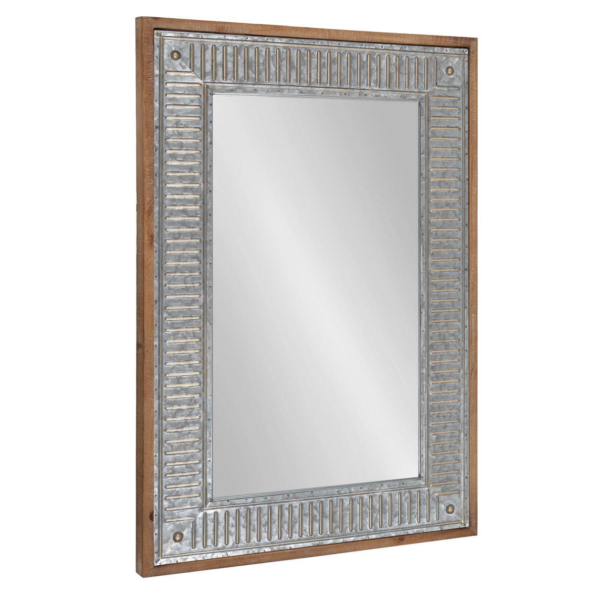 Miroir mural en bois et métal Deely de Kate and Laurel