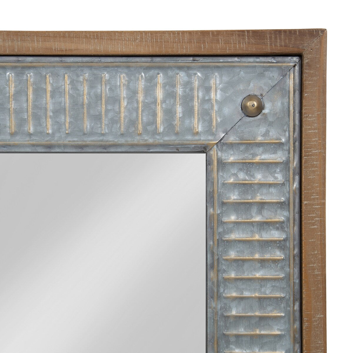 Miroir mural en bois et métal Deely de Kate and Laurel