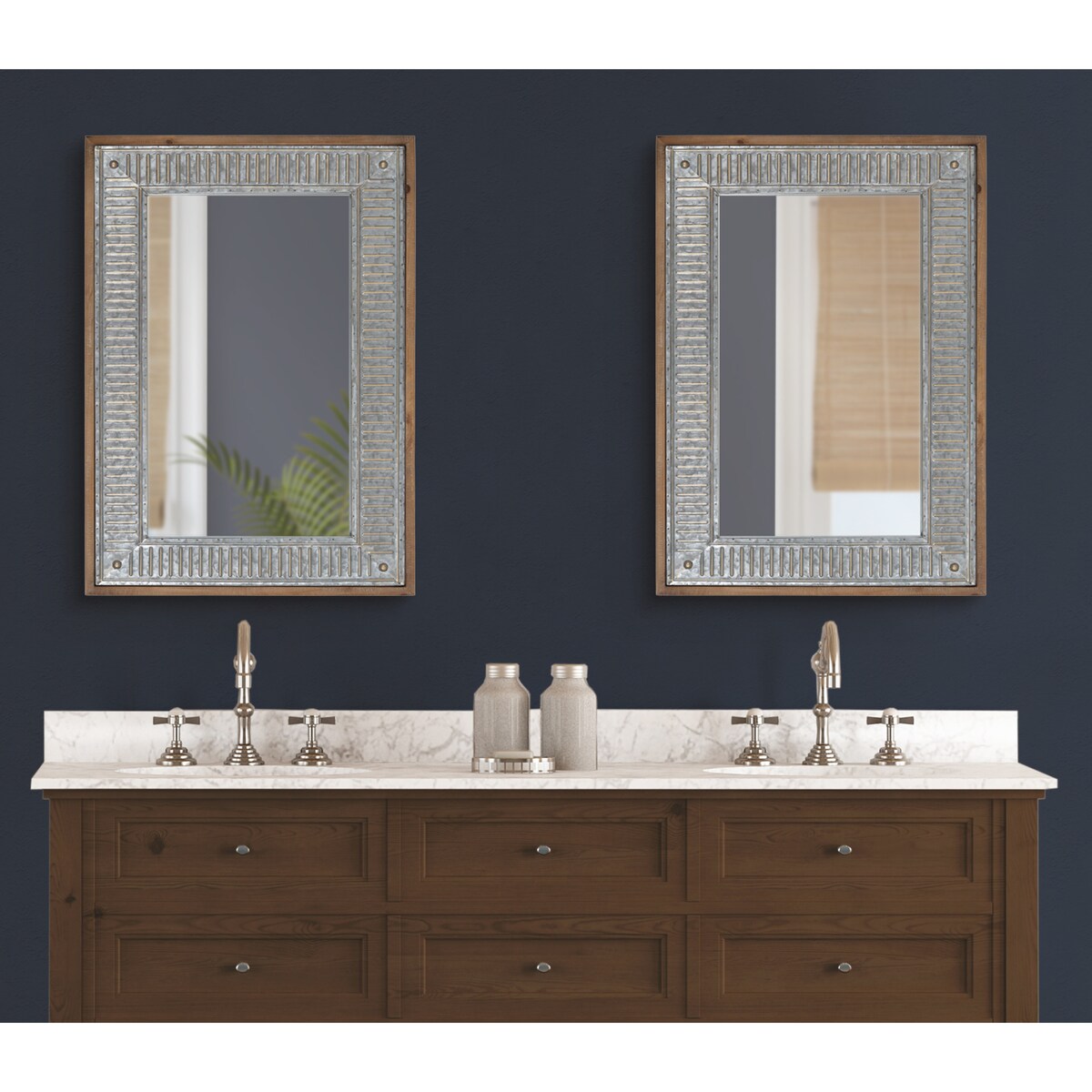 Miroir mural en bois et métal Deely de Kate and Laurel