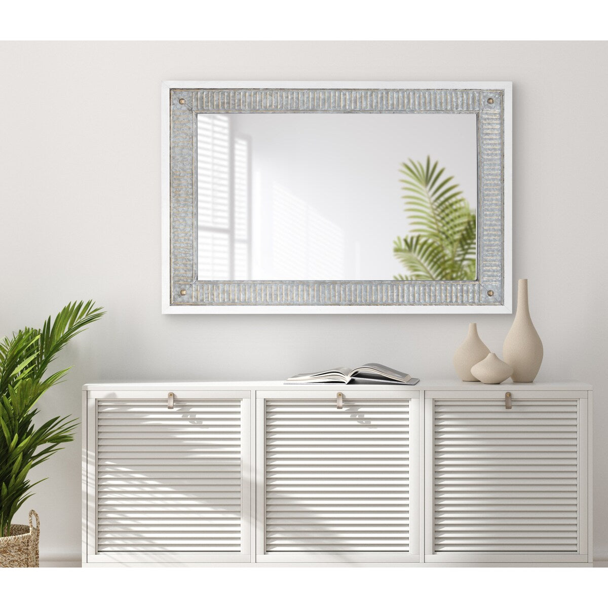 Miroir mural en bois et métal Deely de Kate and Laurel