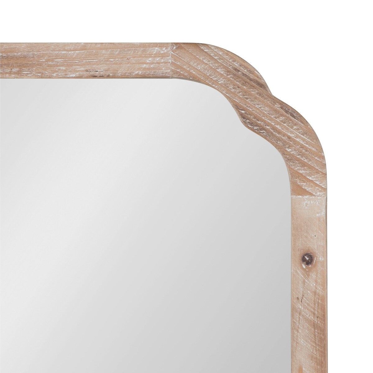 Kate and Laurel Marston Miroir mural carré en bois