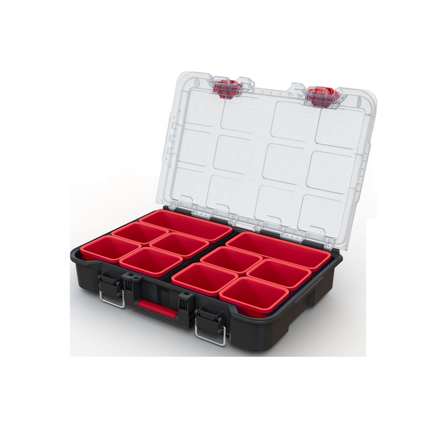 Keter Stack-n-Roll, système modulaire de rangement et d'organisation d'outils sur roulettes, 3 pièces, en résine durable.