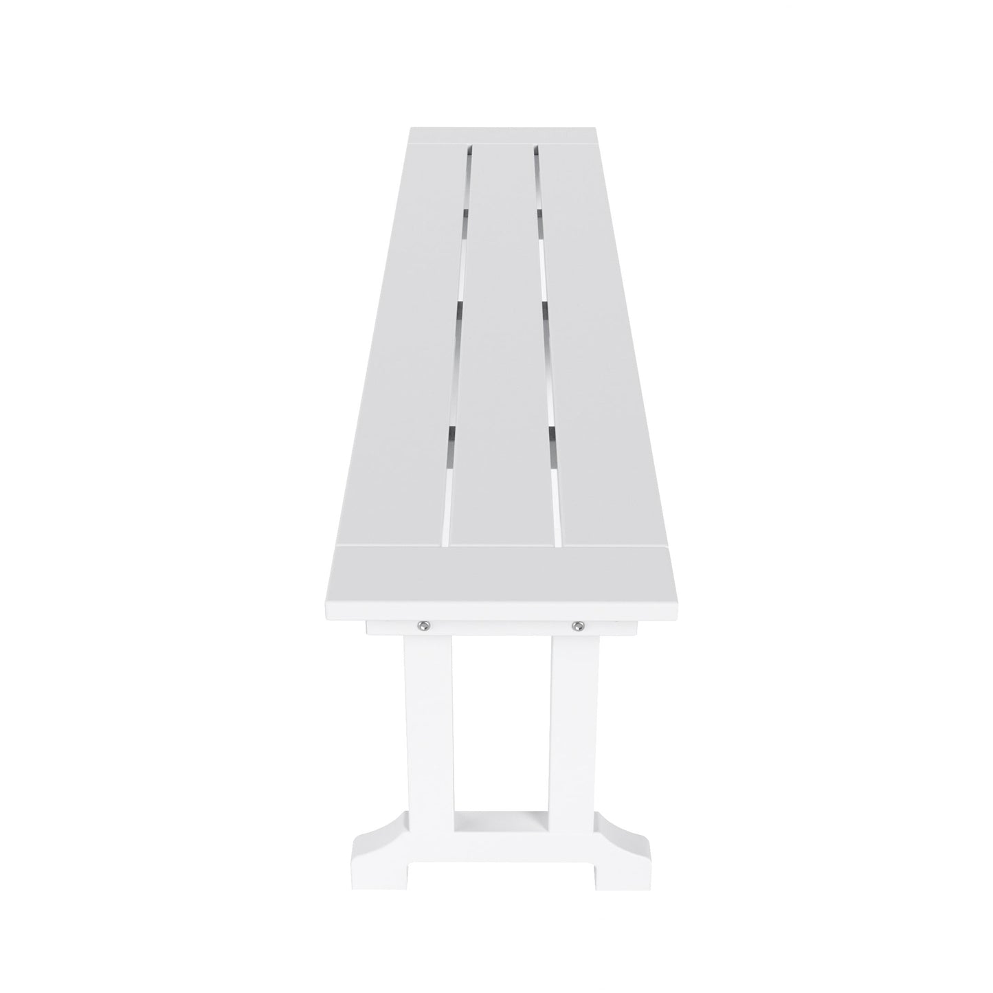 Banc de patio extérieur Polytrends Laguna en HDPE, résistant aux intempéries, 65 pouces