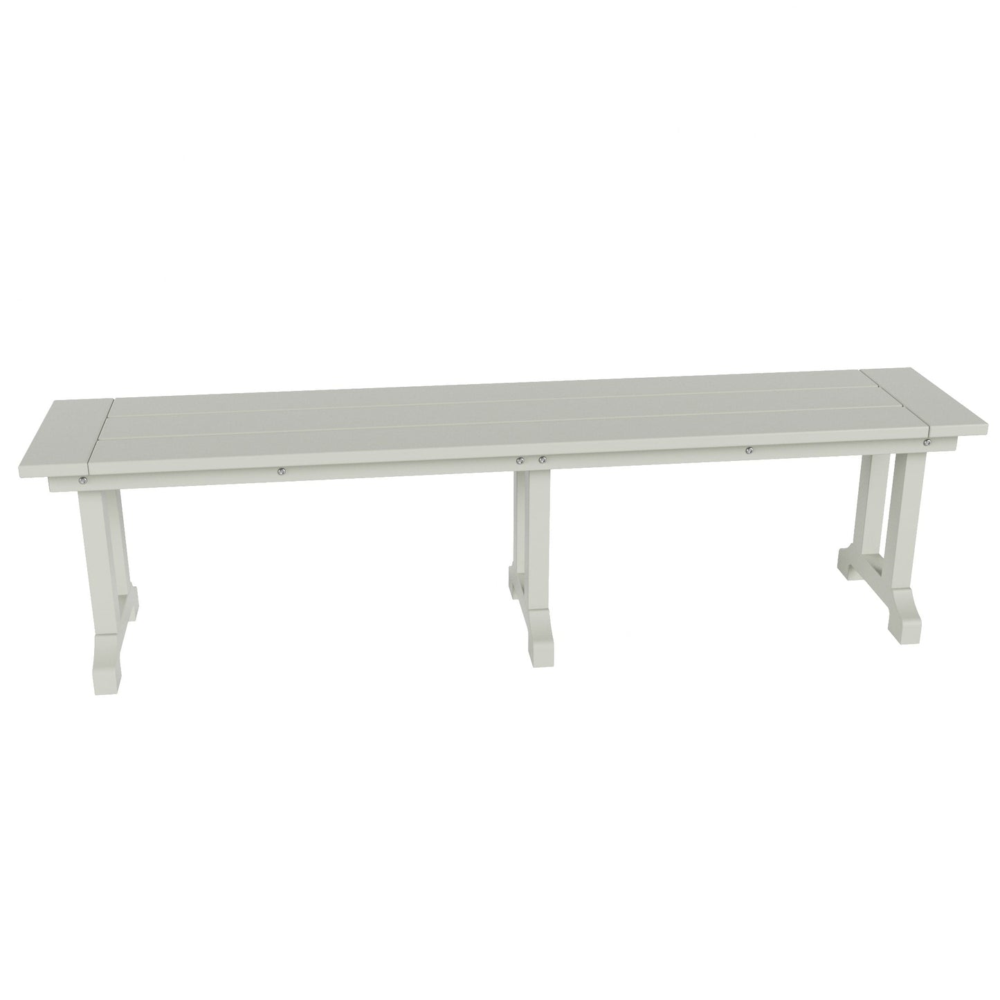 Banc de patio extérieur Polytrends Laguna en HDPE, résistant aux intempéries, 65 pouces