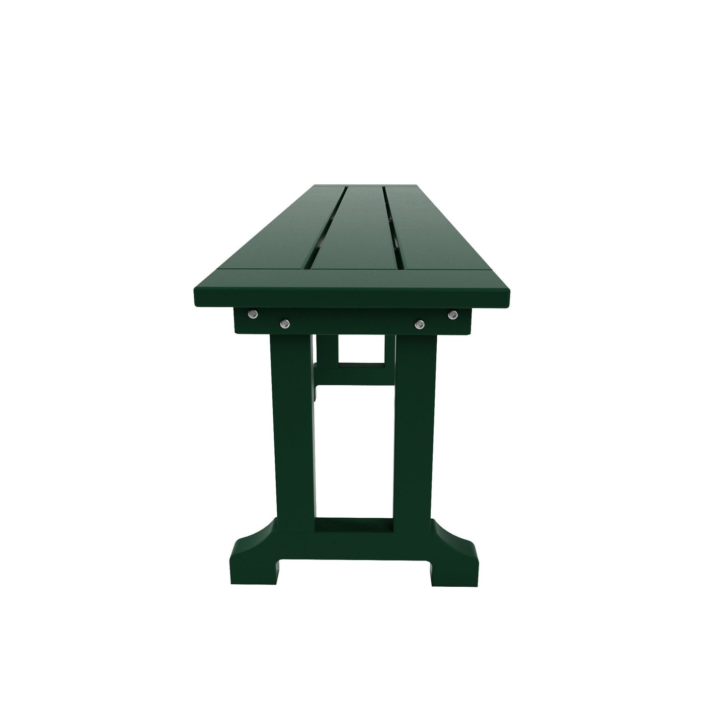 Banc de patio extérieur Polytrends Laguna en HDPE, résistant aux intempéries, 65 pouces