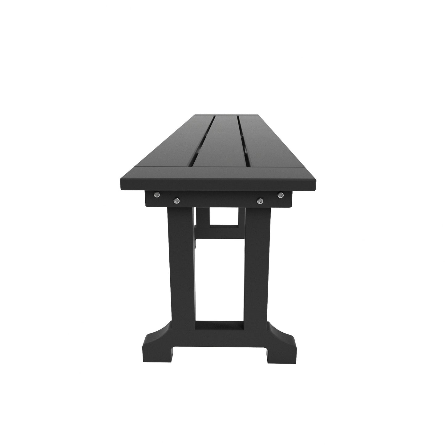 Banc de patio extérieur Polytrends Laguna en HDPE, résistant aux intempéries, 65 pouces