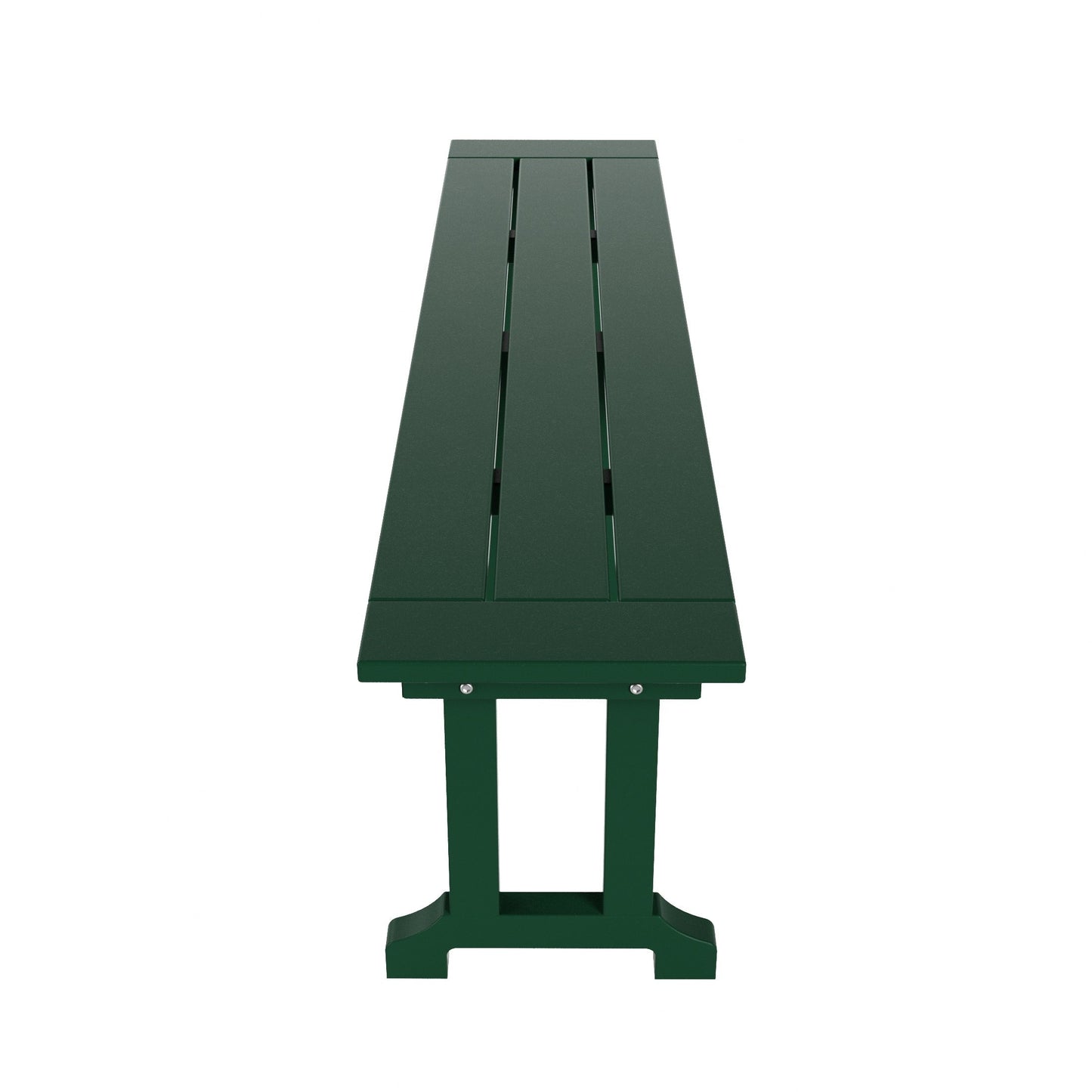 Banc de patio extérieur Polytrends Laguna en HDPE, résistant aux intempéries, 65 pouces