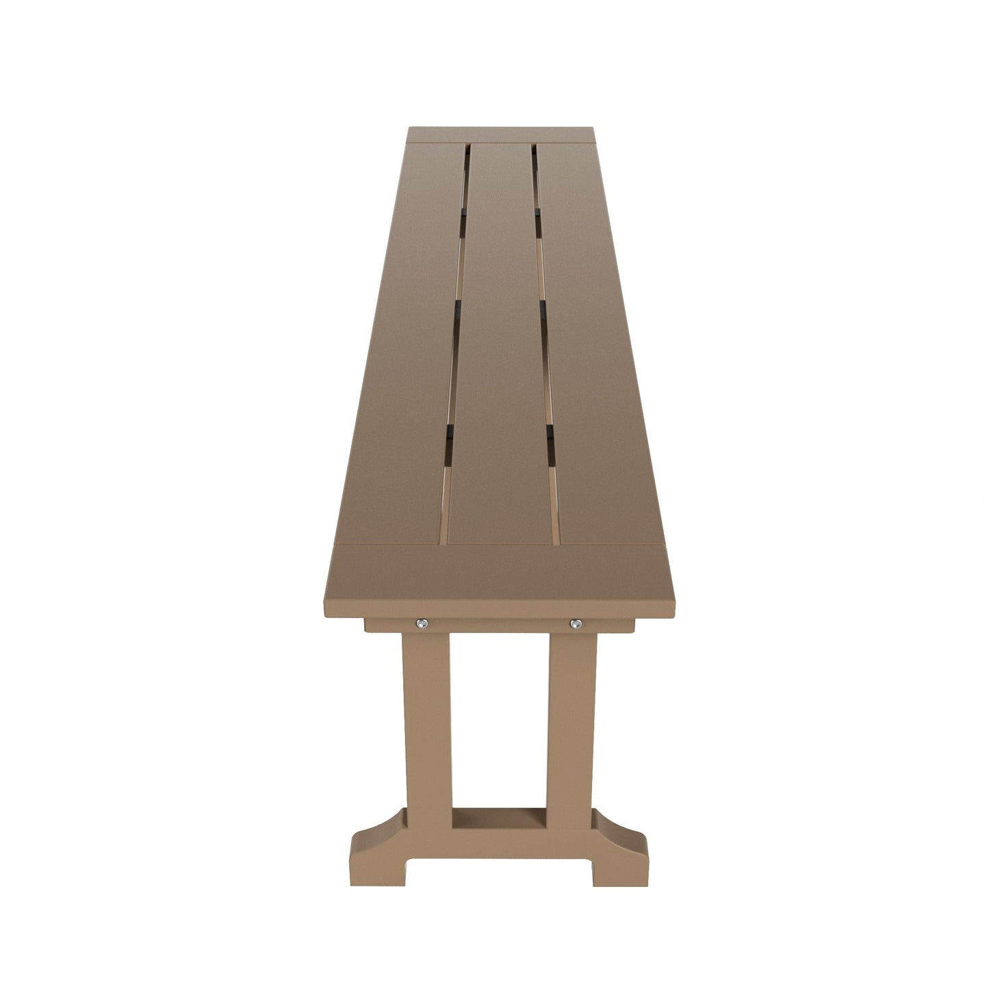 Banc de patio extérieur Polytrends Laguna en HDPE, résistant aux intempéries, 65 pouces