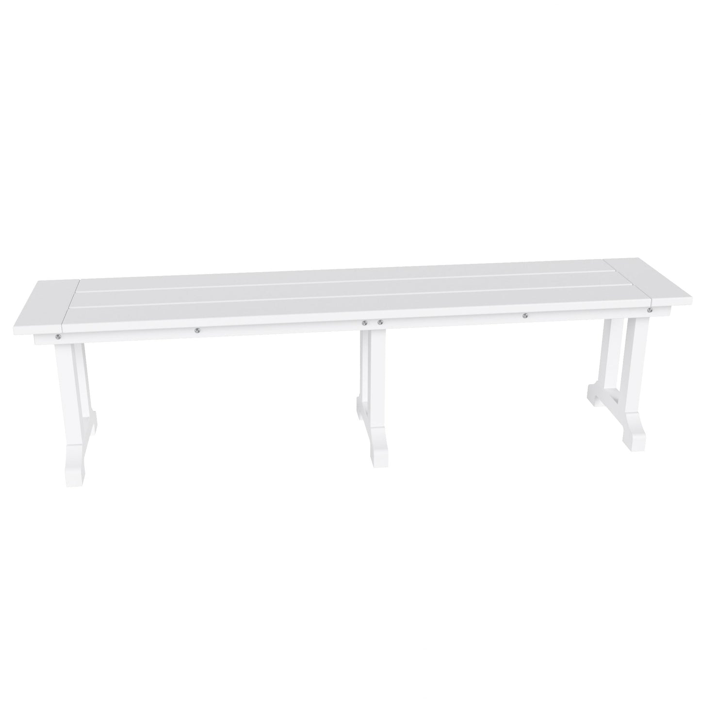 Banc de patio extérieur Polytrends Laguna en HDPE, résistant aux intempéries, 65 pouces