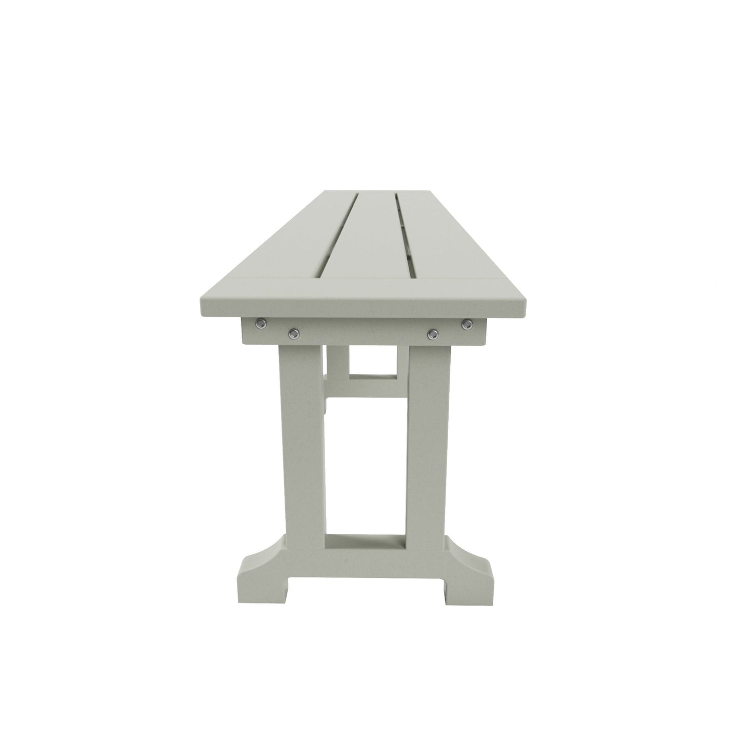Banc de patio extérieur Polytrends Laguna en HDPE, résistant aux intempéries, 65 pouces