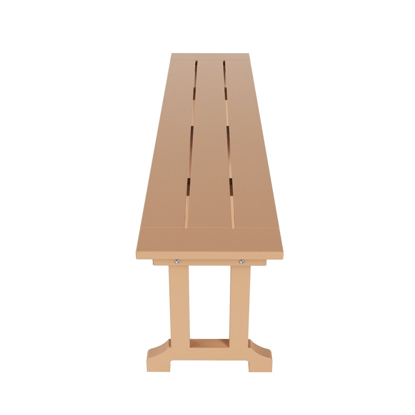 Banc de patio extérieur Polytrends Laguna en HDPE, résistant aux intempéries, 65 pouces