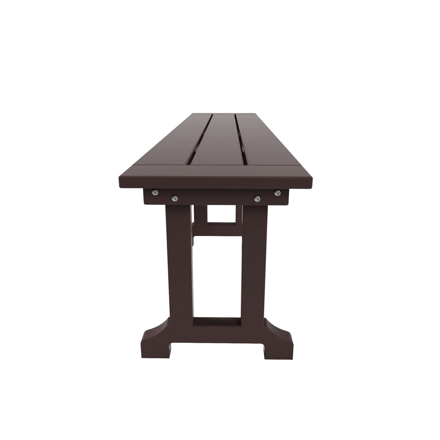 Banc de patio extérieur Polytrends Laguna en HDPE, résistant aux intempéries, 65 pouces