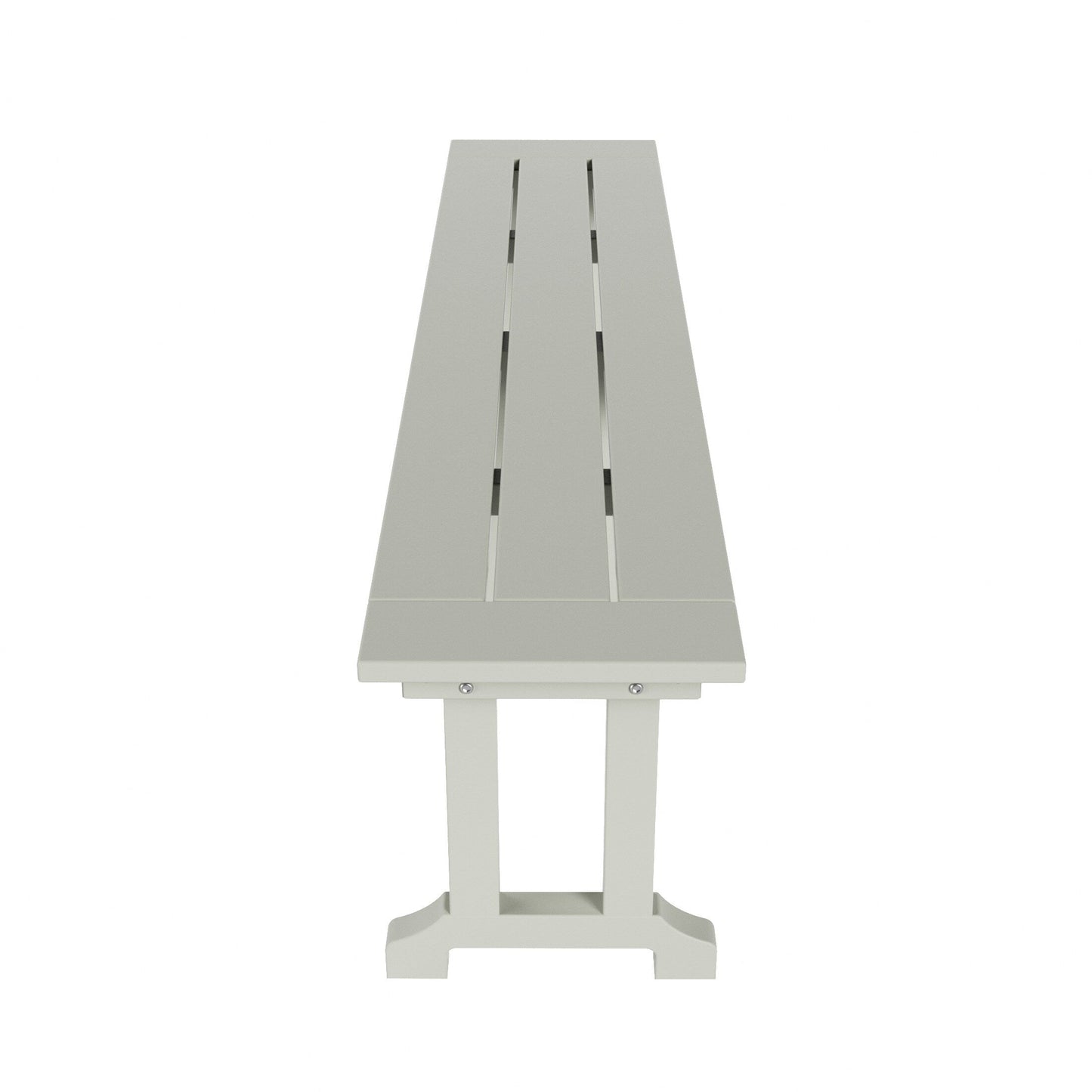 Banc de patio extérieur Polytrends Laguna en HDPE, résistant aux intempéries, 65 pouces