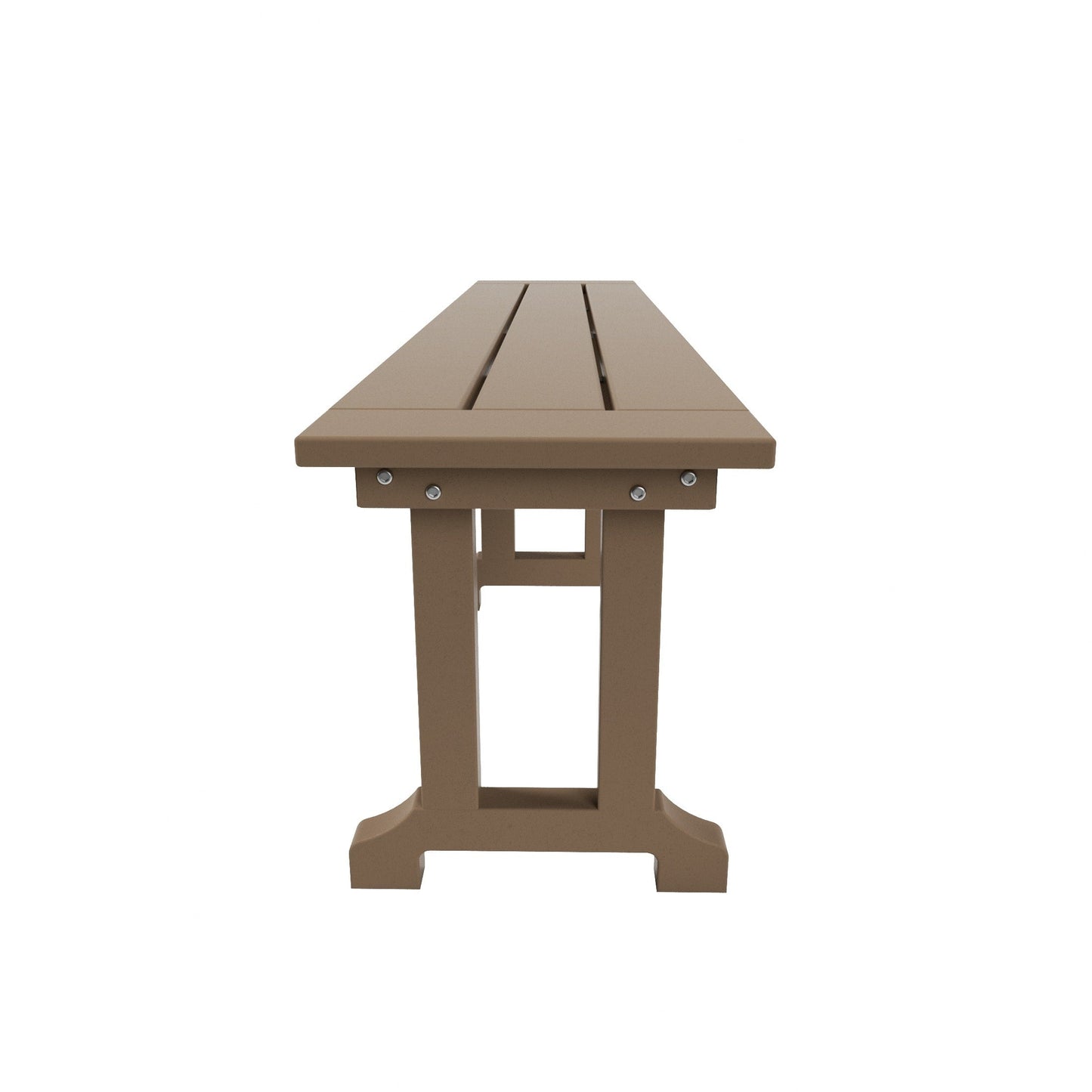Banc de patio extérieur Polytrends Laguna en HDPE, résistant aux intempéries, 65 pouces