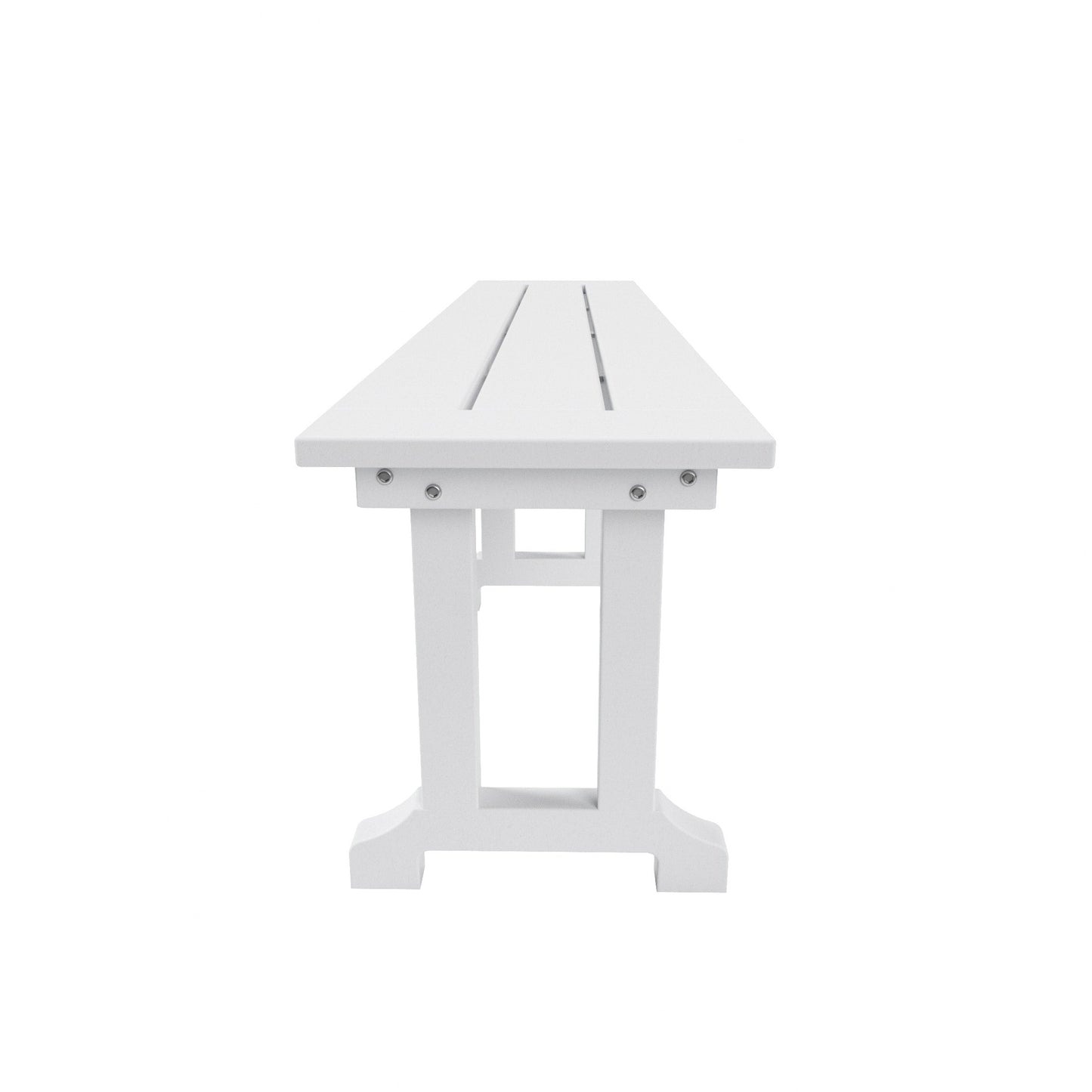 Banc de patio extérieur Polytrends Laguna en HDPE, résistant aux intempéries, 65 pouces