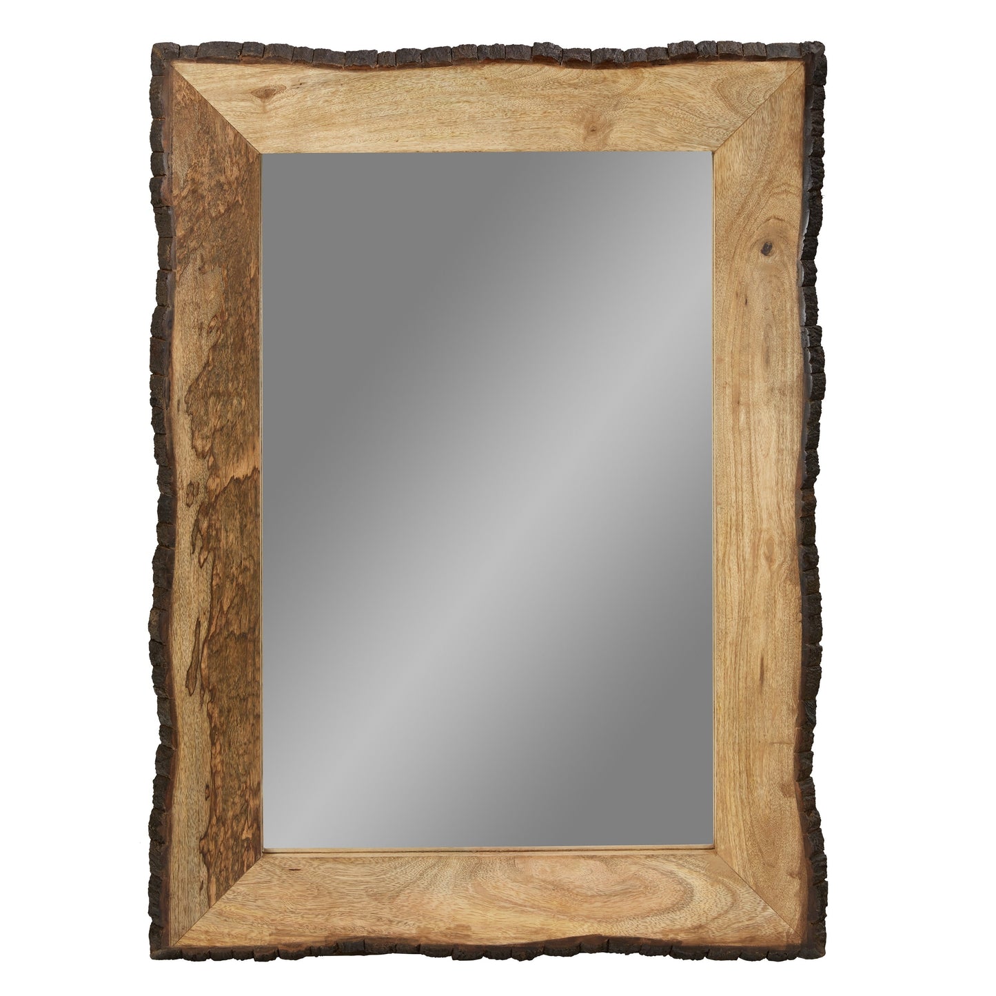 Lamont River of Goods Miroir mural rectangulaire en bois et verre, marron et beige - 39 x 1,25 x 28 pouces