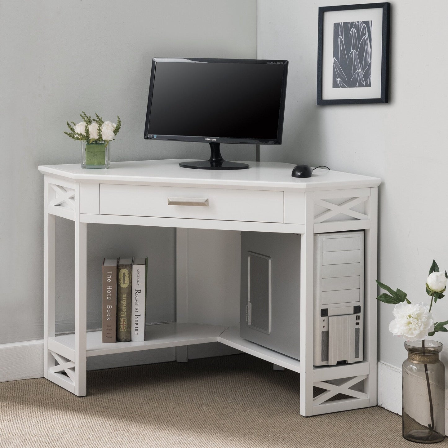 Bureau d'écriture d'angle Mission de Leick Home