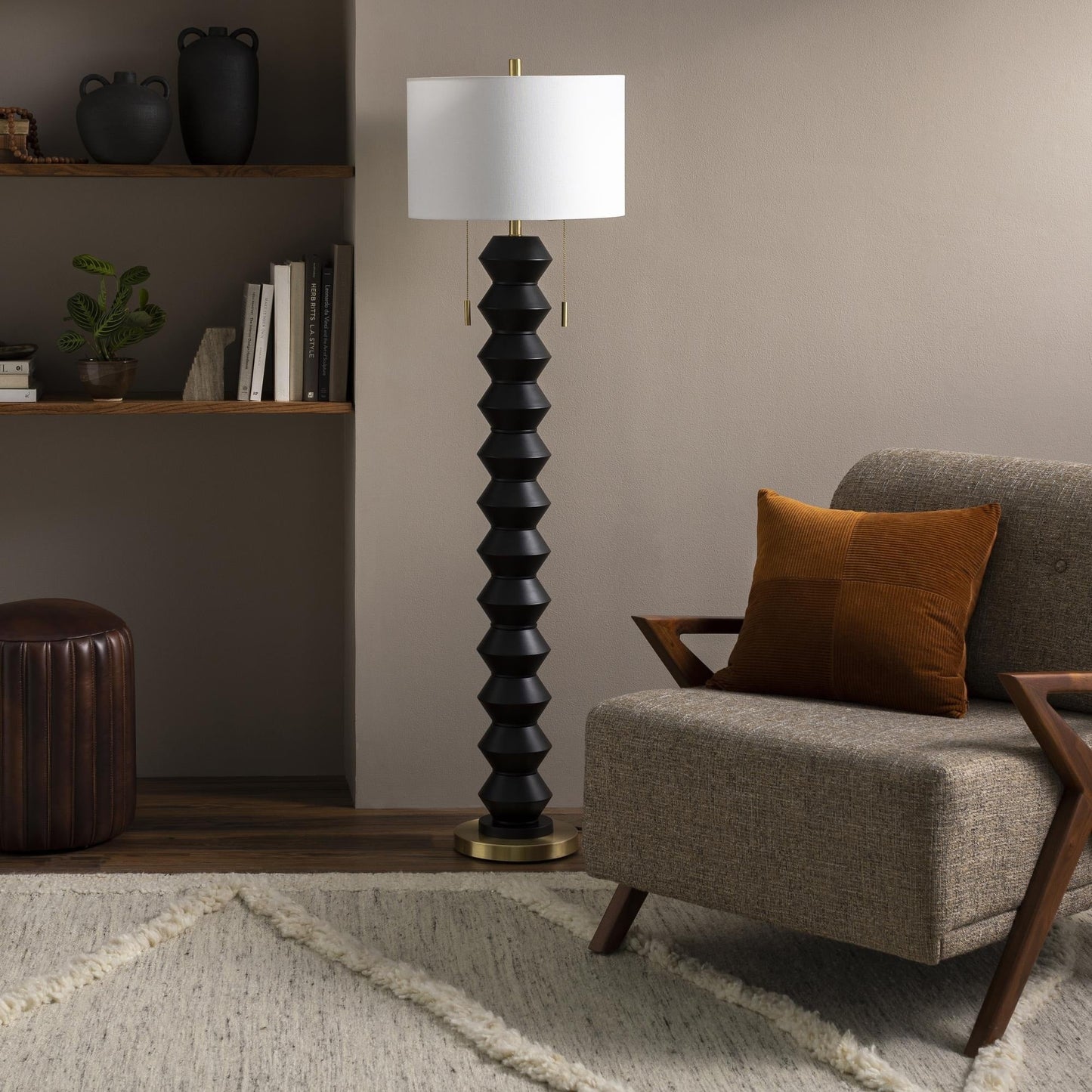 Lampe de sol d'appoint moderne Rogow de Livabliss