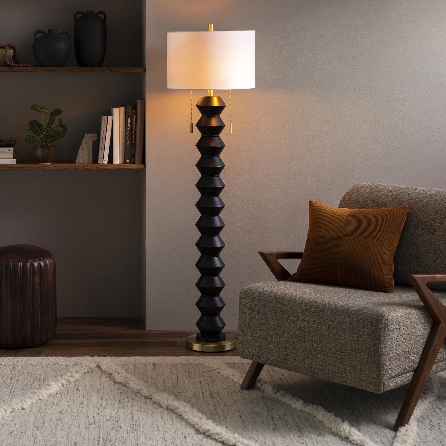 Lampe de sol d'appoint moderne Rogow de Livabliss
