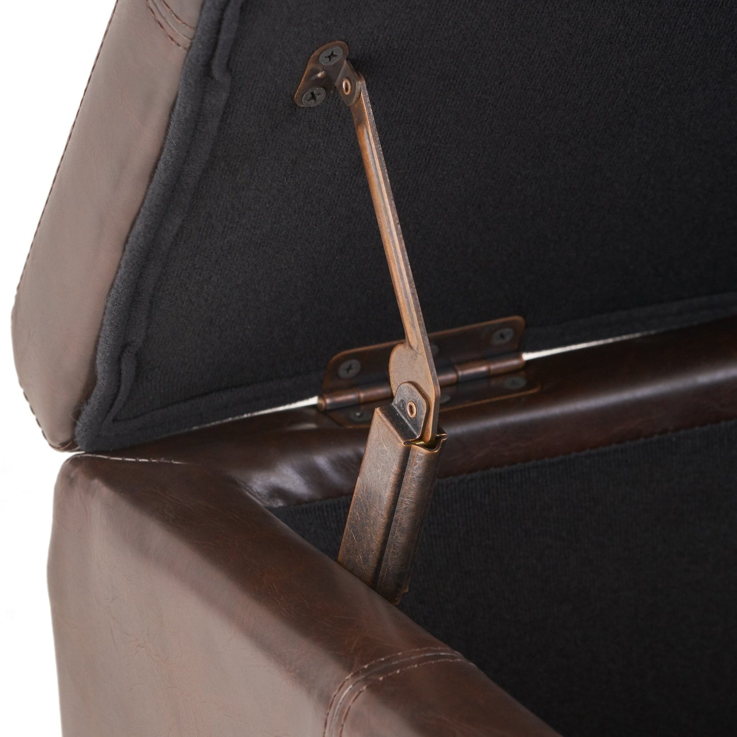 Banc de rangement Lucinda en simili cuir de Christopher Knight Home - 130,6 cm L x 44,5 cm l x 41,3 cm H