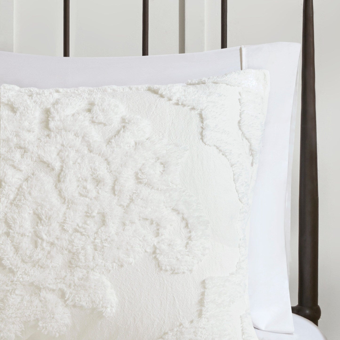Ensemble de couette en damassé de chenille de coton matelassé Madison Park Aeriela
