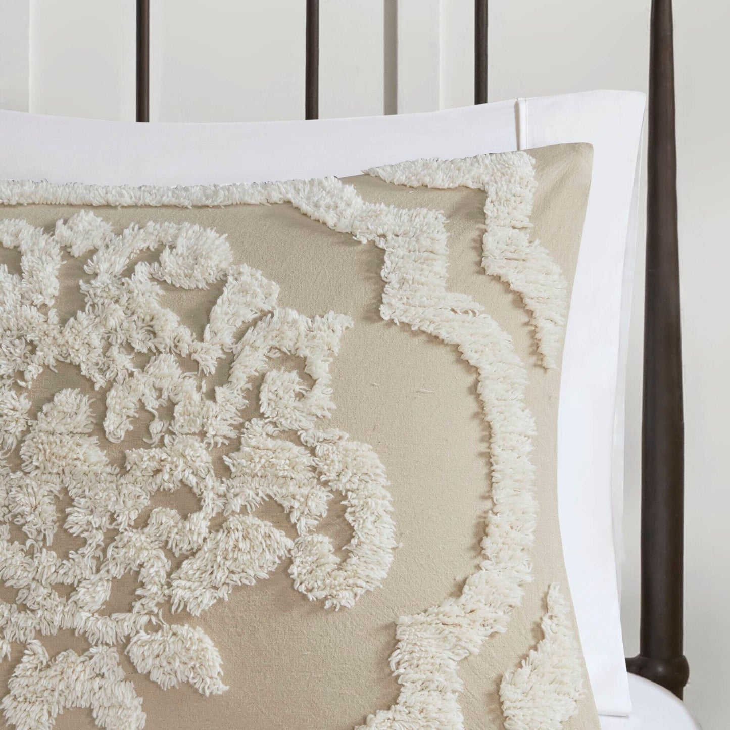 Ensemble de couette en damassé de chenille de coton matelassé Madison Park Aeriela