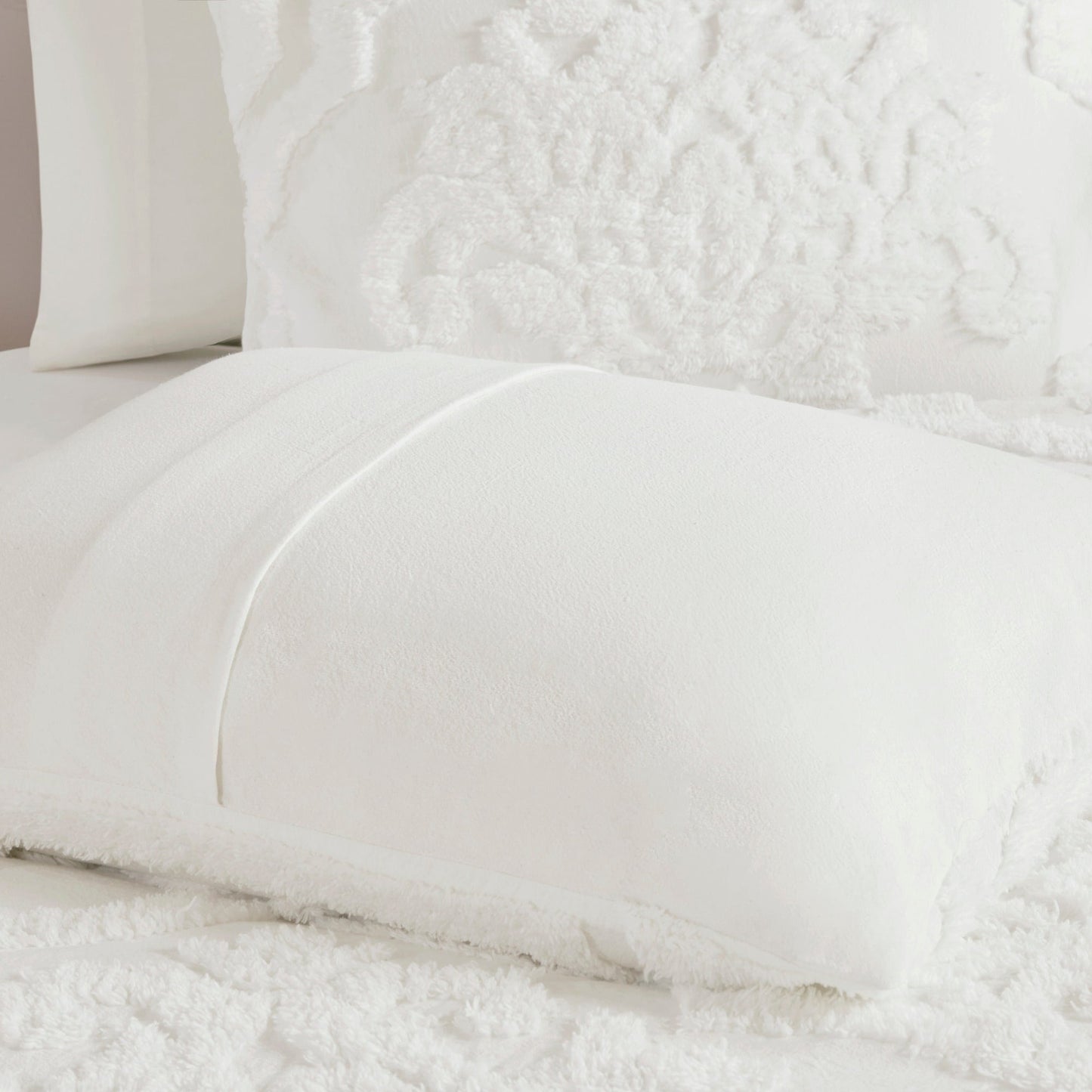 Ensemble de couette en damassé de chenille de coton matelassé Madison Park Aeriela
