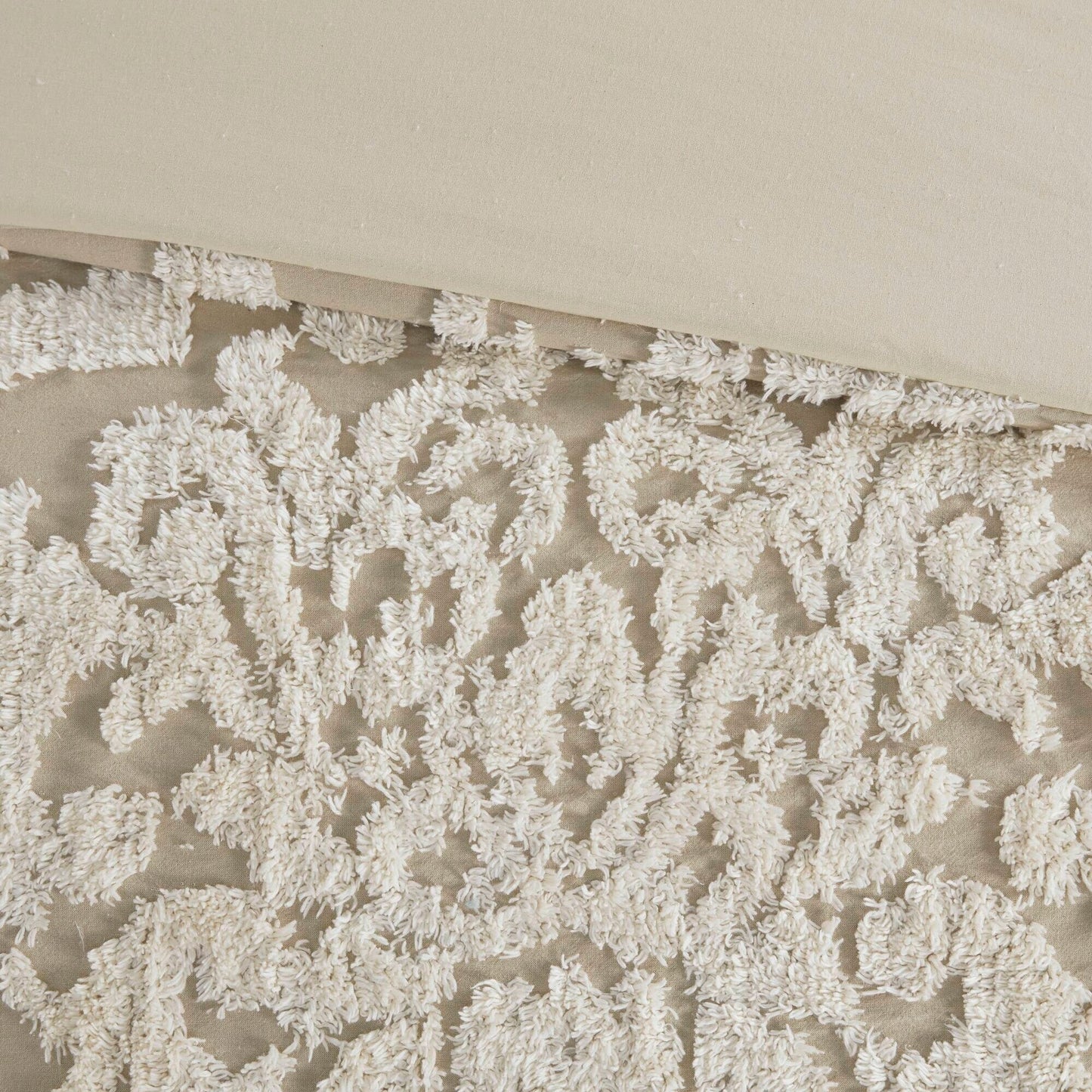 Ensemble de couette en damassé de chenille de coton matelassé Madison Park Aeriela
