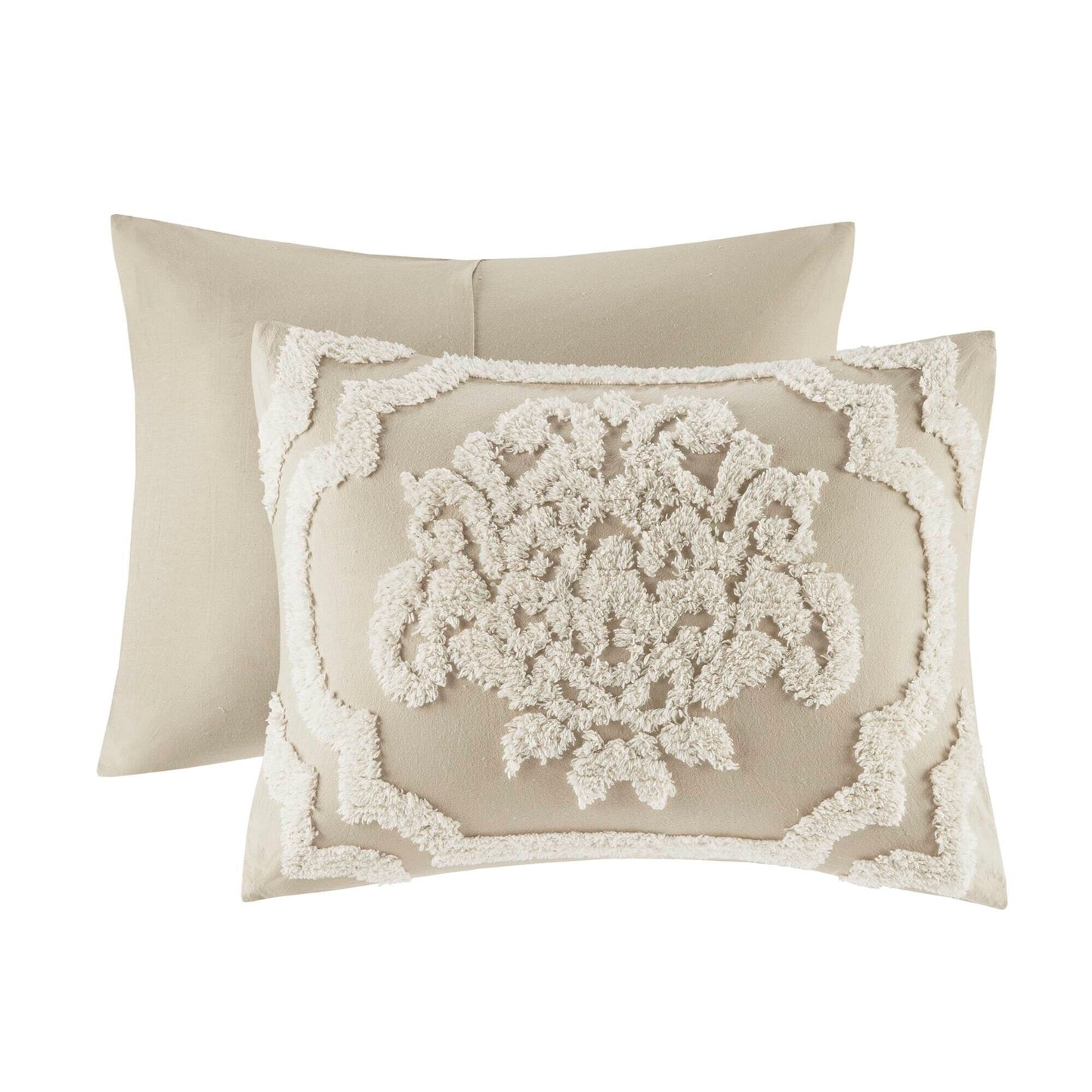 Ensemble de couette en damassé de chenille de coton matelassé Madison Park Aeriela