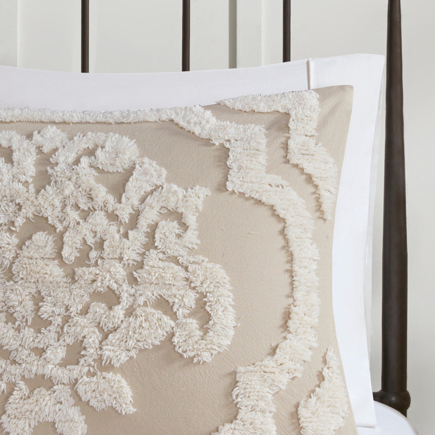 Ensemble de couette en damassé de chenille de coton matelassé Madison Park Aeriela