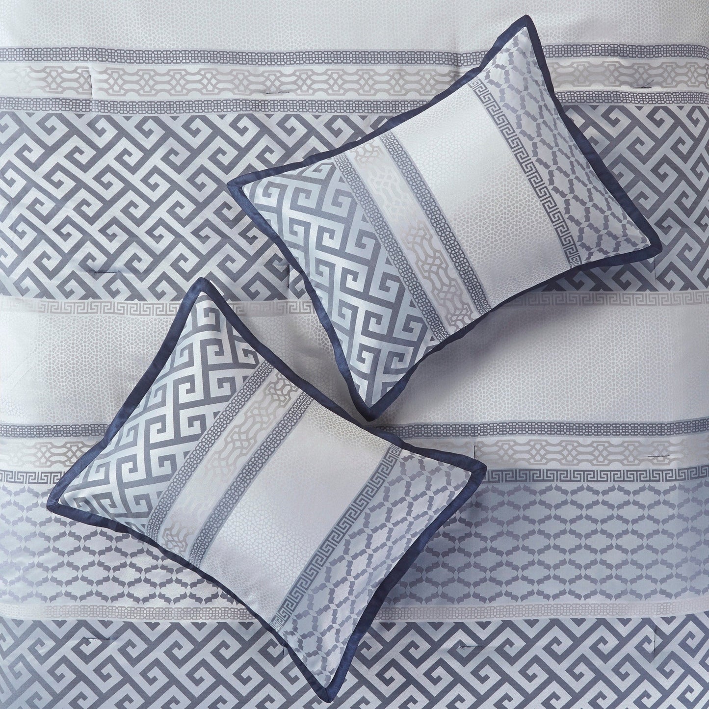 Ensemble de couette géométrique jacquard Christian de Madison Park, 7 pièces