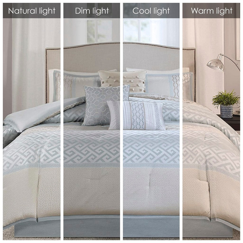 Ensemble de couette géométrique jacquard Christian de Madison Park, 7 pièces