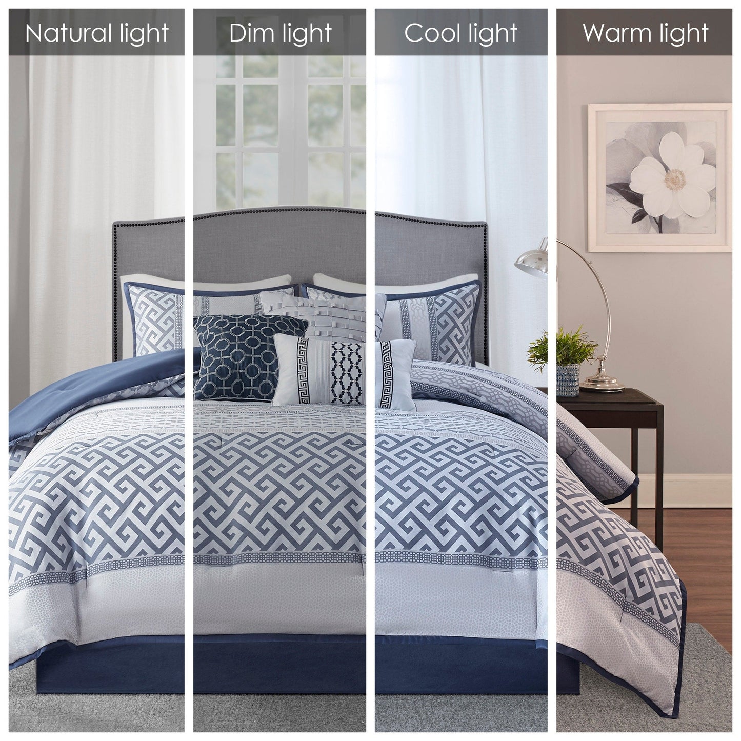 Ensemble de couette géométrique jacquard Christian de Madison Park, 7 pièces