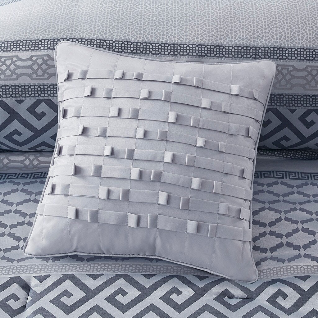 Ensemble de couette géométrique jacquard Christian de Madison Park, 7 pièces