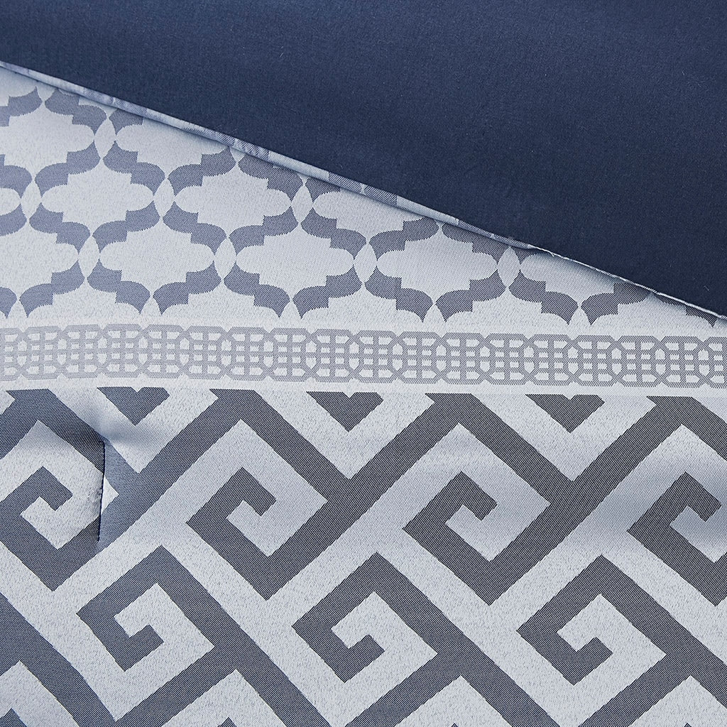 Ensemble de couette géométrique jacquard Christian de Madison Park, 7 pièces