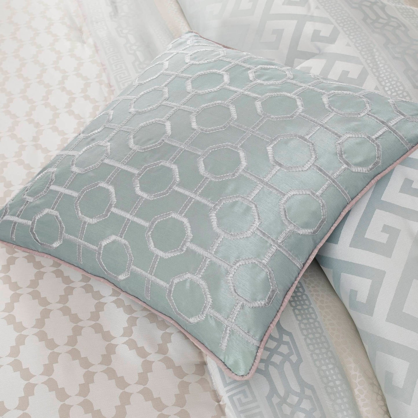 Ensemble de couette géométrique jacquard Christian de Madison Park, 7 pièces