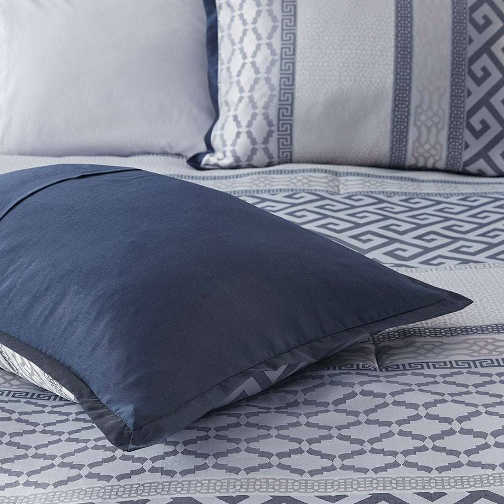 Ensemble de couette géométrique jacquard Christian de Madison Park, 7 pièces