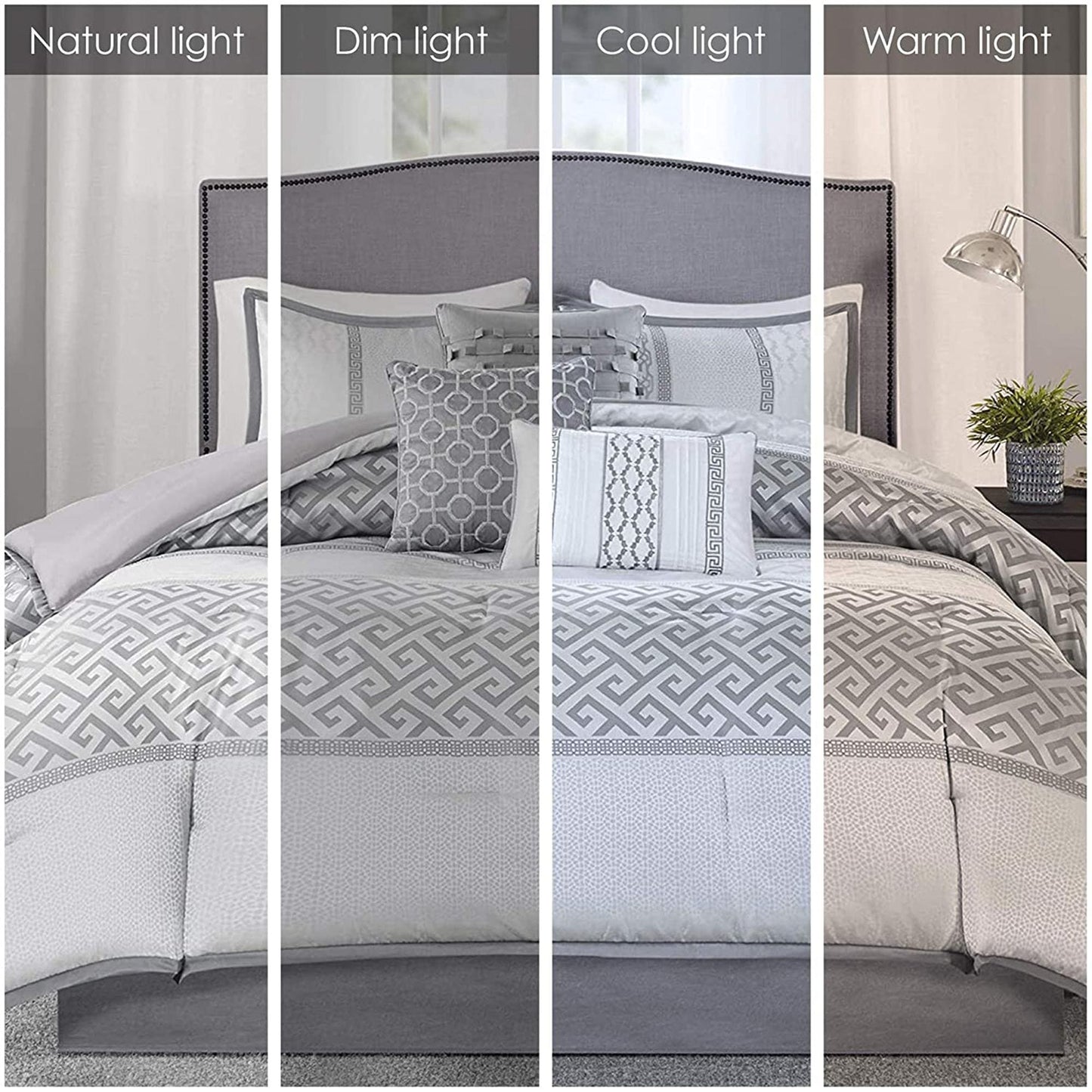 Ensemble de couette géométrique jacquard Christian de Madison Park, 7 pièces
