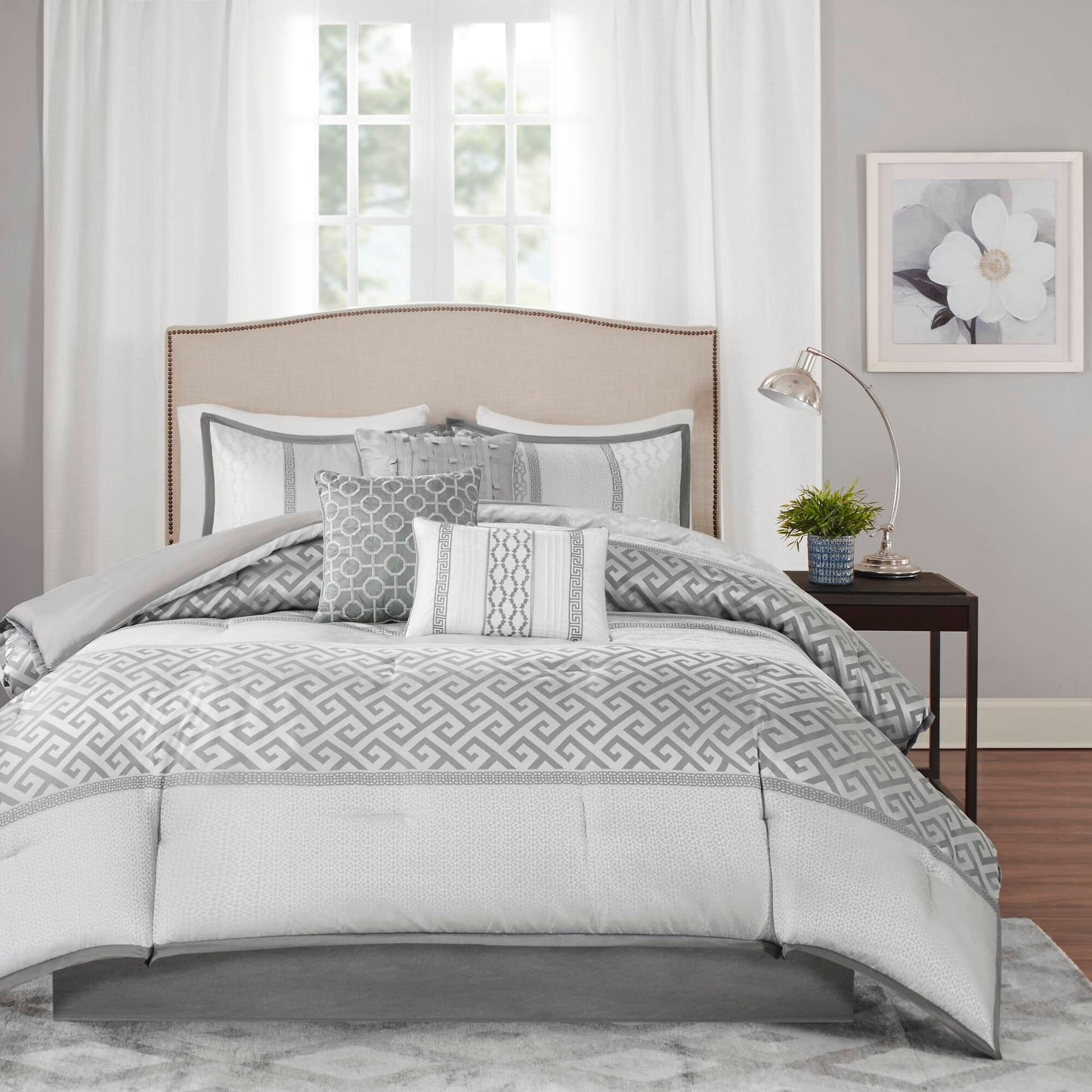 Ensemble de couette géométrique jacquard Christian de Madison Park, 7 pièces