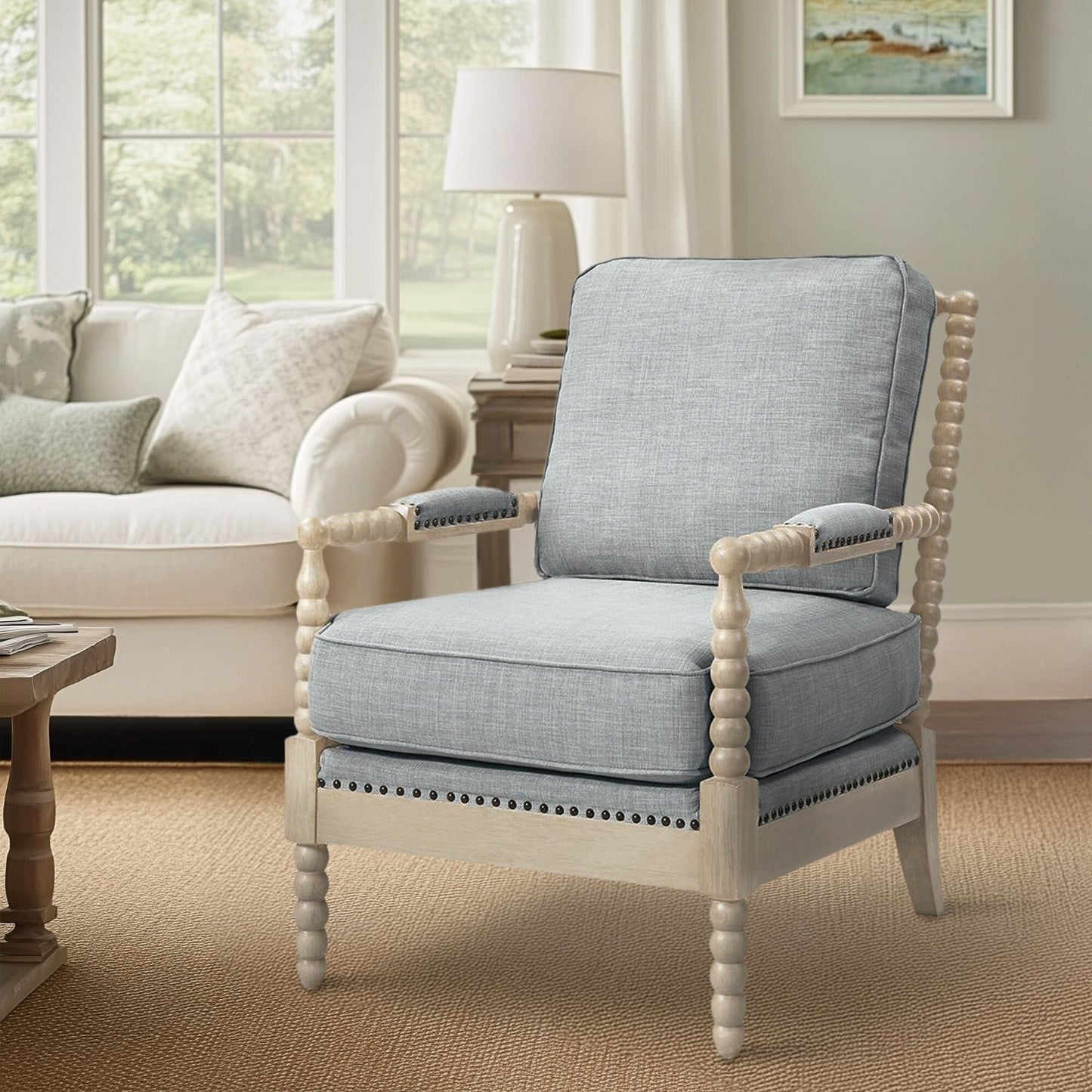 Fauteuil à cadre en bois tourné Donohue de Madison Park