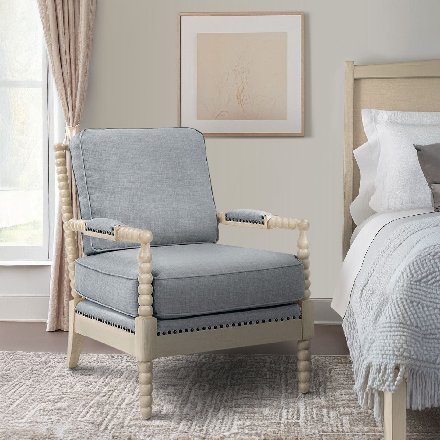 Fauteuil à cadre en bois tourné Donohue de Madison Park