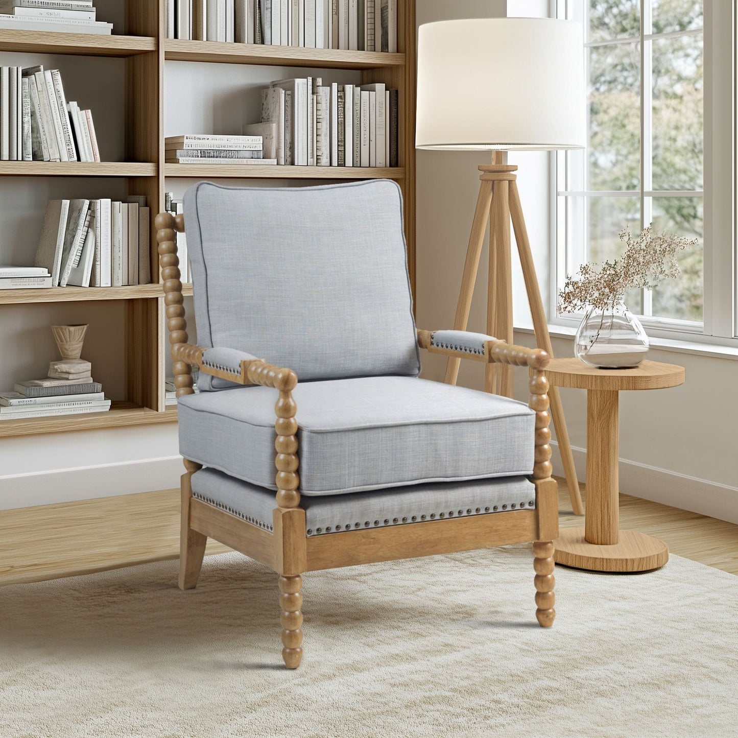 Fauteuil à cadre en bois tourné Donohue de Madison Park
