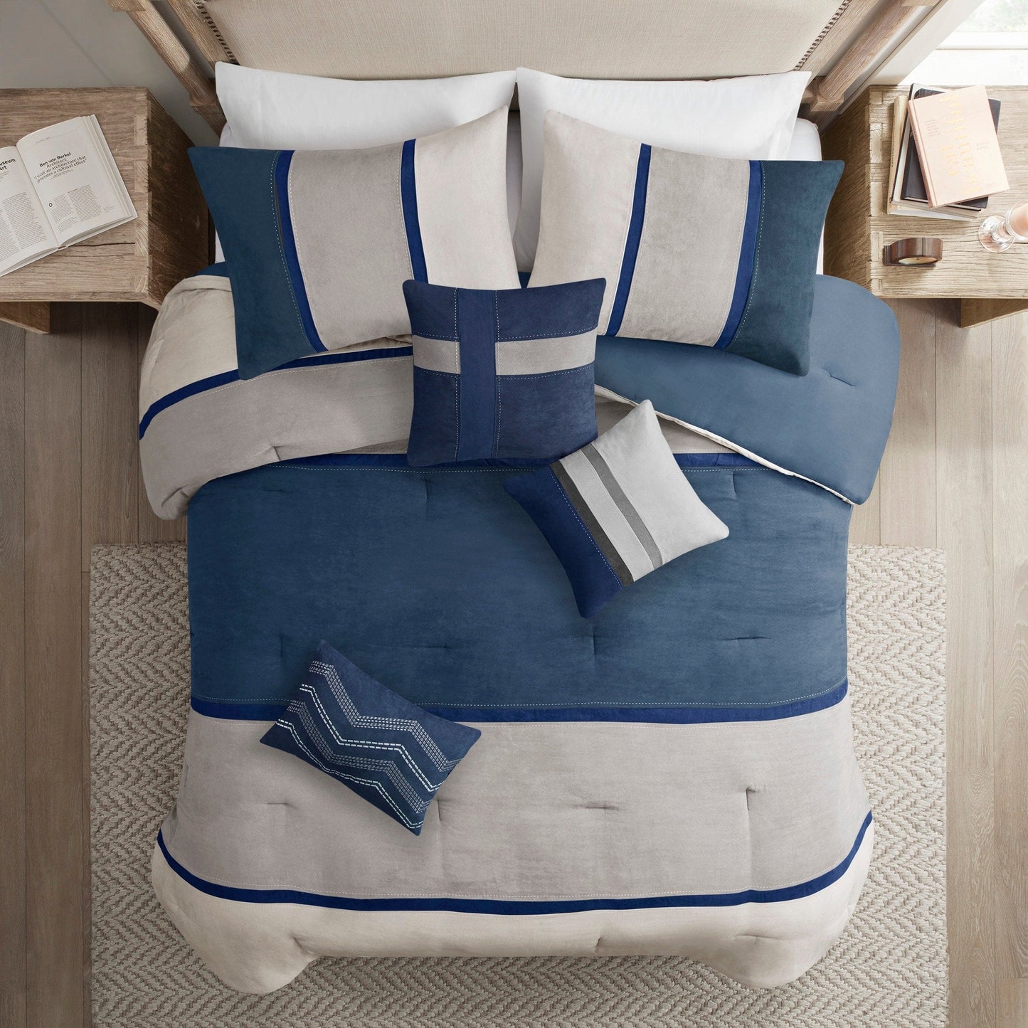 Ensemble de couette Madison Park Hanover 7 pièces