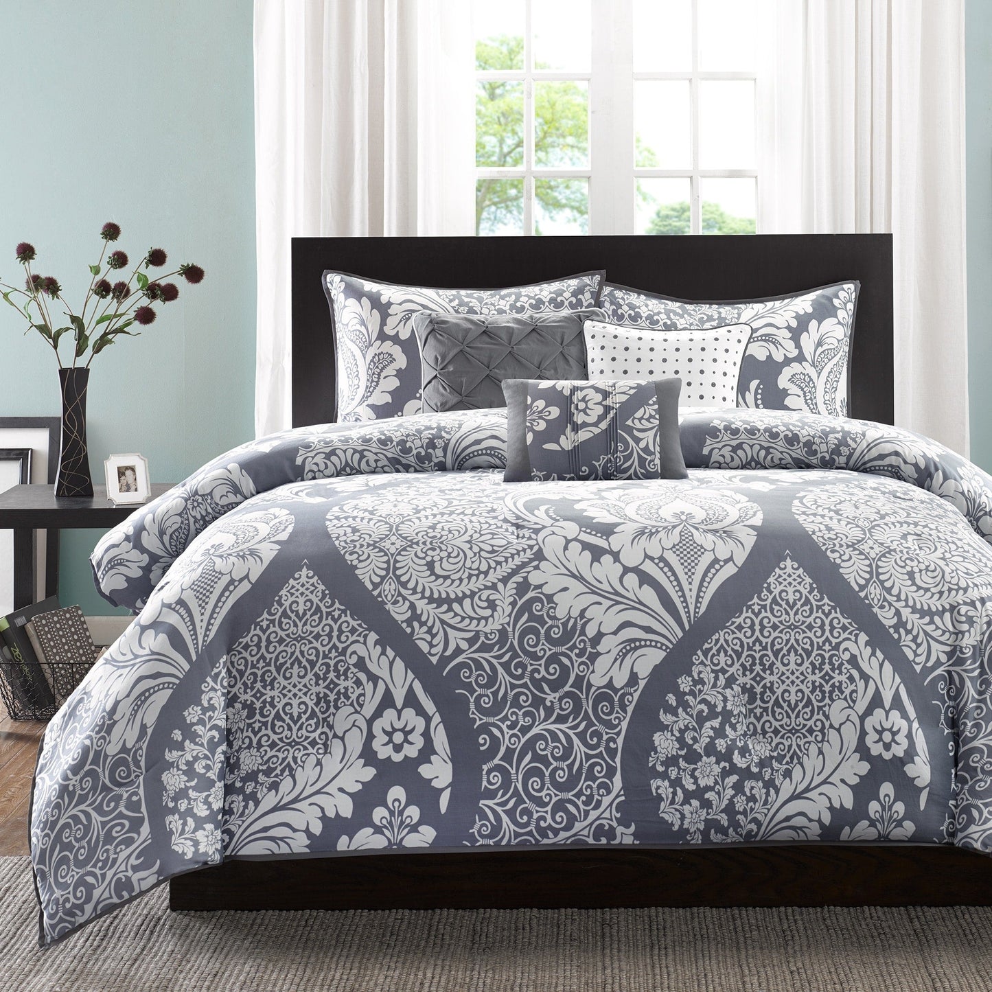 Ensemble de couette imprimée en coton Marcella de Madison Park, 7 pièces