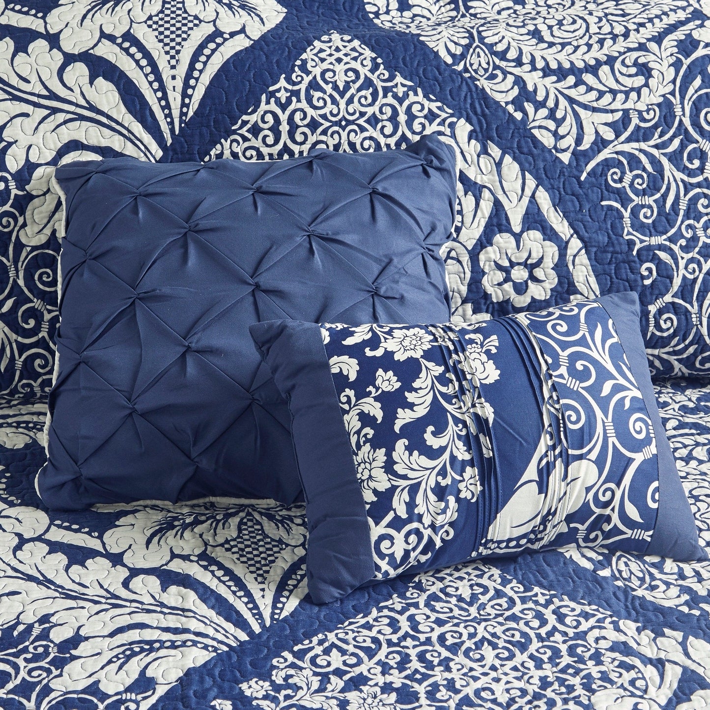 Ensemble de couette imprimée en coton Marcella de Madison Park, 7 pièces
