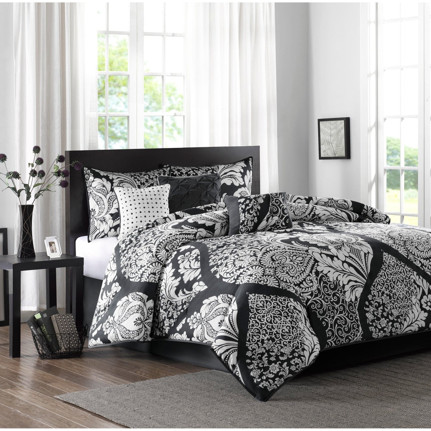 Ensemble de couette imprimée en coton Marcella de Madison Park, 7 pièces