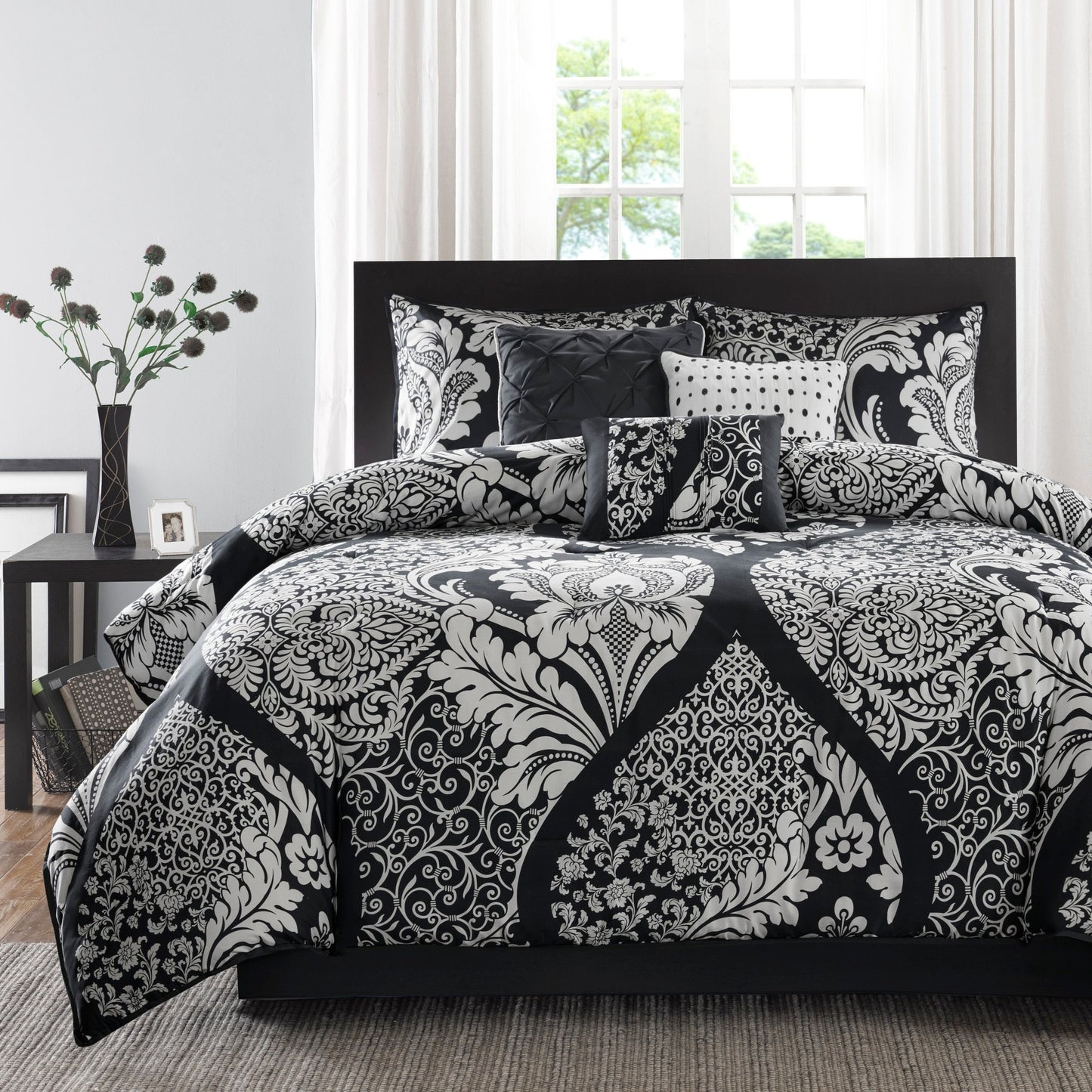 Ensemble de couette imprimée en coton Marcella de Madison Park, 7 pièces